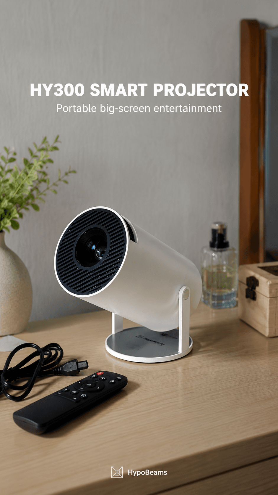 HY300 Mini Projector — Turn Any Wall Into a Cinema